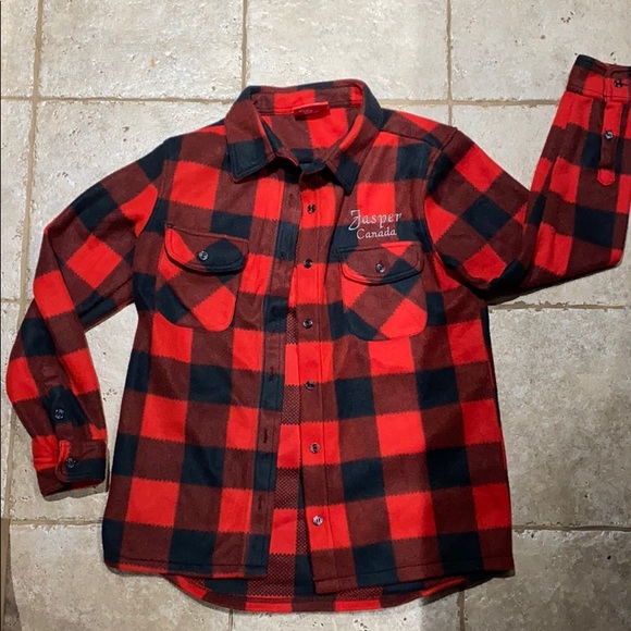 Ladies Fleece Buffalo Plaid Shirt π¨π¦